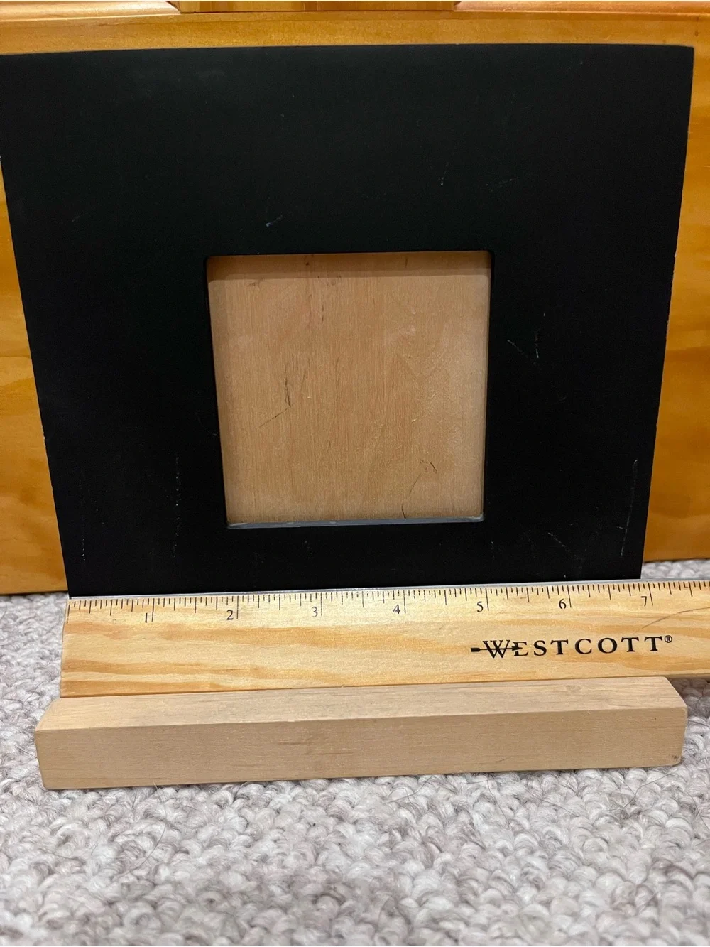 GOMA/YMD.USA Black Square Chalkboard Photo Frame